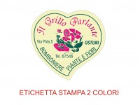 Etichette adesive per fioristi, fiorai e vivaisti (mm 36x34)  (cod.26G)